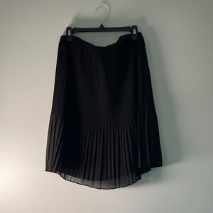 Alfani Black A-Line Pleated Skirt